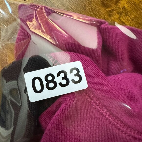 True‎ Religion Womens Pink Black Colorblock Sweatshirt Cotton M Front Logo Bling - Picture 8 of 8